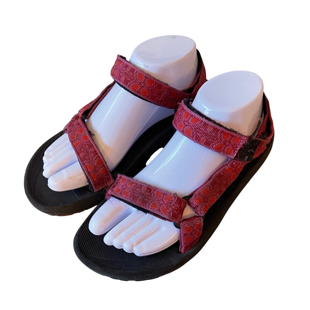 Teva Original Universal Sandals Women 7.5 Red Floral Foam Hiking Beach Pool